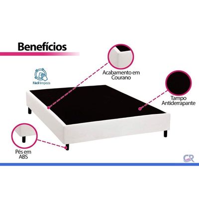 Cama Box CRC Solt +Colchão D45 Espuma High Foam Ortobom 88