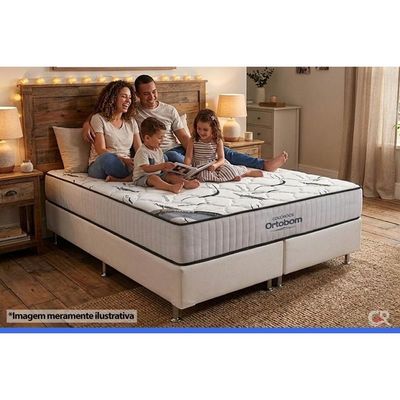 Cama Box CRC Solt +Colchão D45 Espuma High Foam Ortobom 88