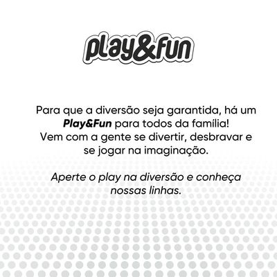 Cama Elástica Pequena 138cmX163cm Play&Fun Colorida UNICA