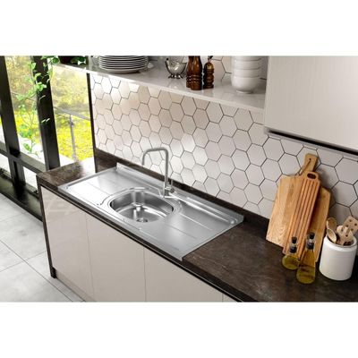 Pia para Cozinha Ghelplus King com Válvula - 120x53cm