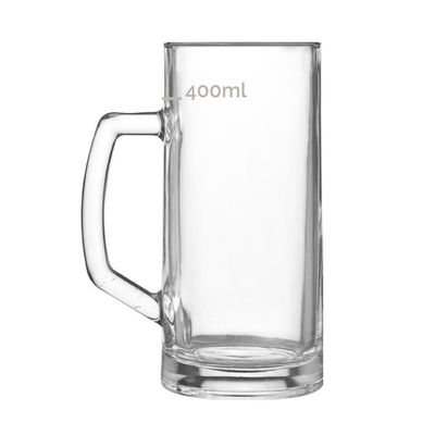 Caneca Ruvolo Berna Lisa em Vidro Incolor 500ml UNICA