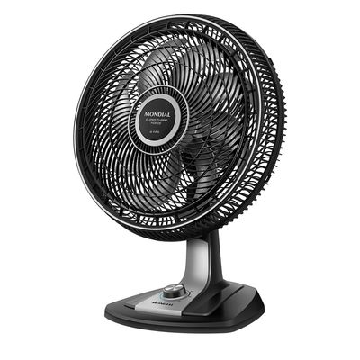 Ventilador de Mesa 40cm Super Turbo Force Mondial Preto/Prata VSTF-40-8P-BS 220V