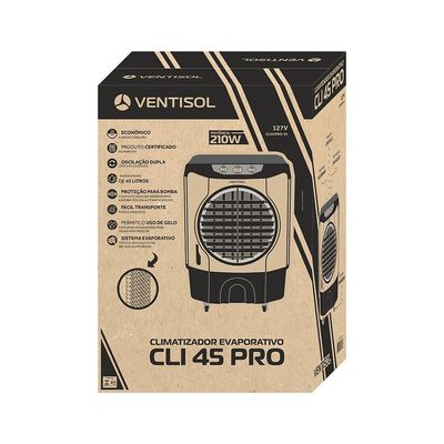Climatizador 45 Litros Ventisol Cinza CLI45 PRO-02 NAC 220V 210W