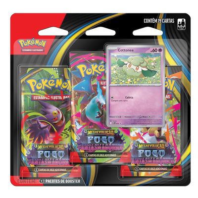Jogo de Cartas Pokémon Blister Triplo Copag UNICA