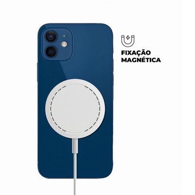 Kit Capa case capinha Crystal Slim Titanium para iPhone 17 + Carregador Wireless MagSafe - Gshield
