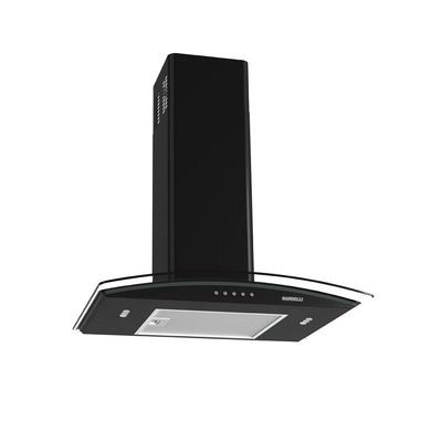 Coifa de Parede Nardelli Clean Vidro Curvo 60cm Black 127v