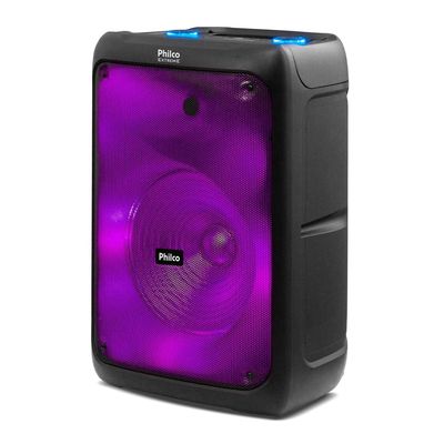 Caixa de Som Philco PCX5200 com Bluetooth, Radio FM, 4.400 mAh, Display Digital e Iluminação LED - 600W