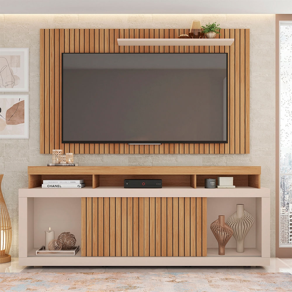 Kit Rack com Painel para TV até 65 Polegadas Life Caemmun