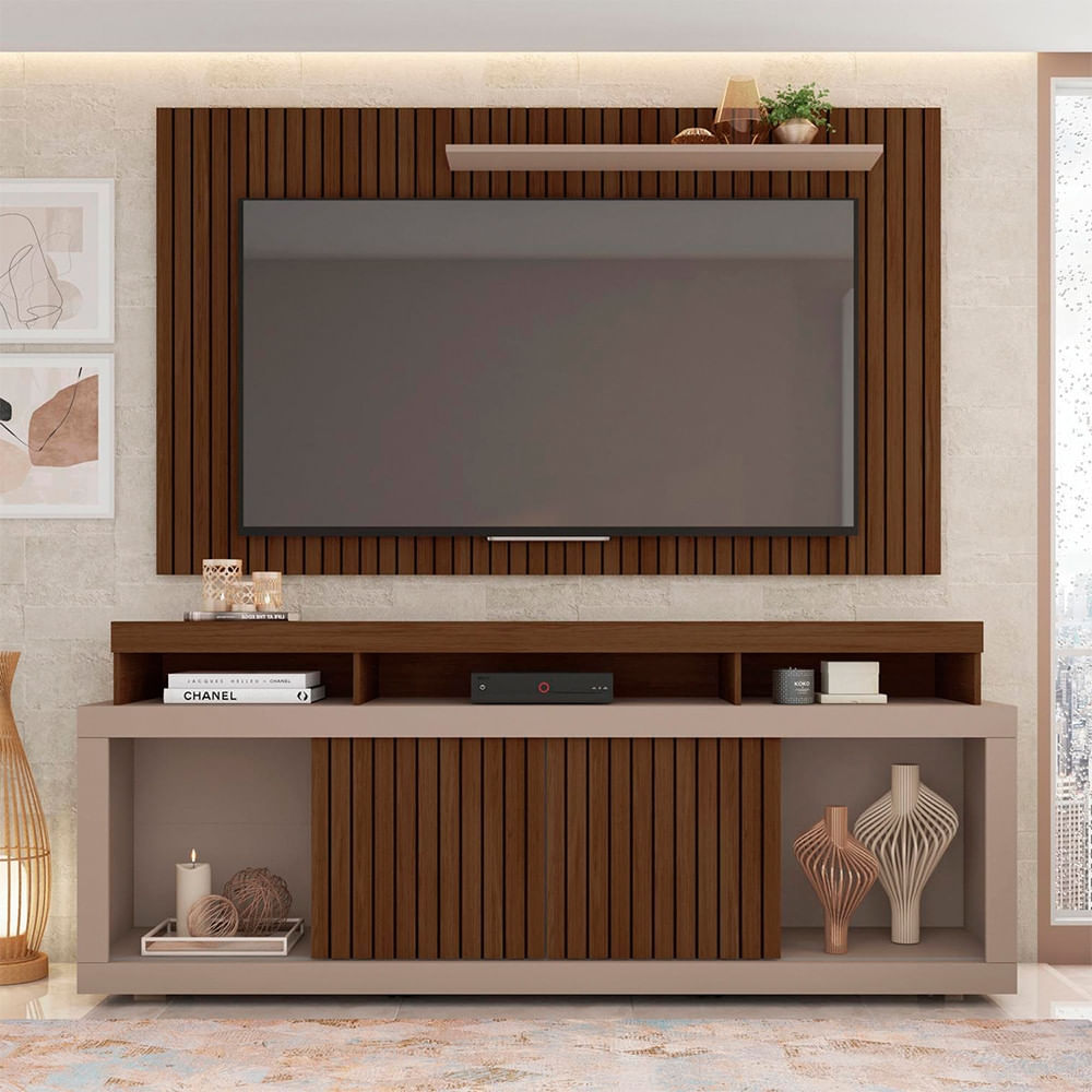 Kit Rack com Painel para TV até 65 Polegadas Life Caemmun