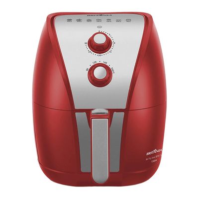 Fritadeira Britânia Air Fryer Inox 3,35l  BFR11VI  Vermelha - 127V UNICA