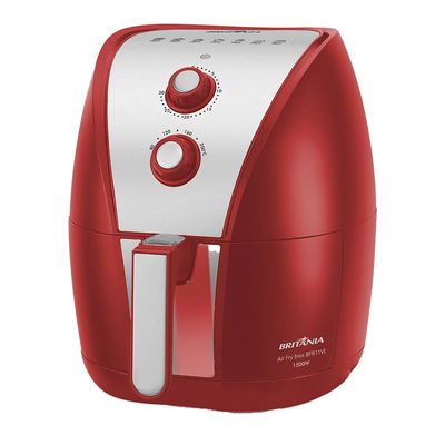 Fritadeira Britânia Air Fryer Inox 3,35l  BFR11VI  Vermelha - 127V UNICA