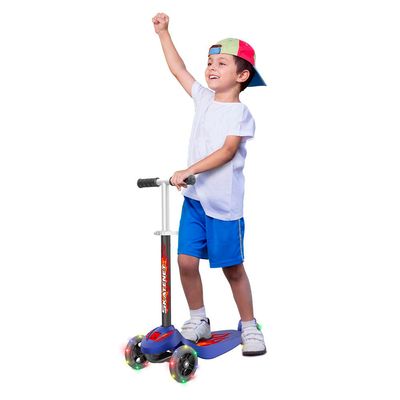 Patinete Skatenet Bandeirante Plus Led Azul UNICA