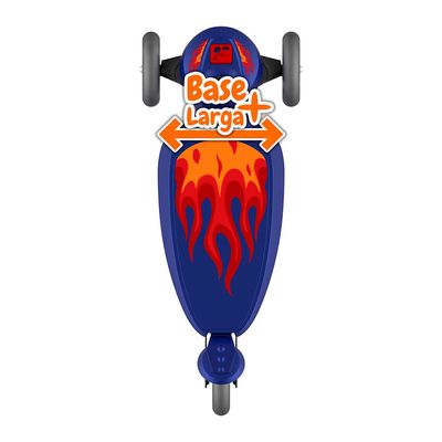 Patinete Skatenet Bandeirante Plus Led Azul UNICA