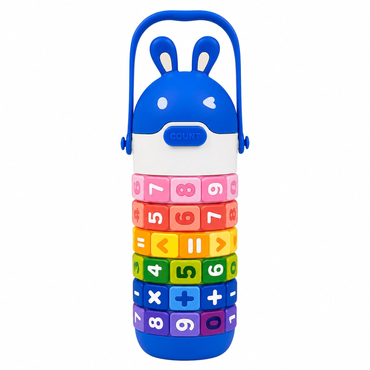 Garrafa Infantil Térmica com Tabuada 430ml Azul