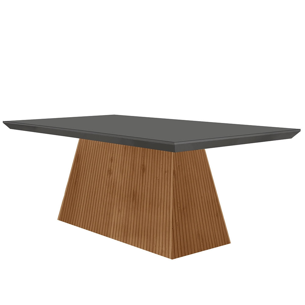 Mesa para Sala de Jantar Aida 180cm em MDF com Vidro