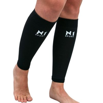 N1 Sport Protetor de Panturrilha Linha Spry Preto Tam P N1 Sport