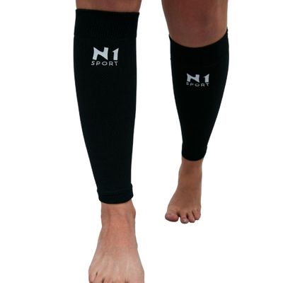 N1 Sport Protetor de Panturrilha Linha Spry Preto Tam P N1 Sport
