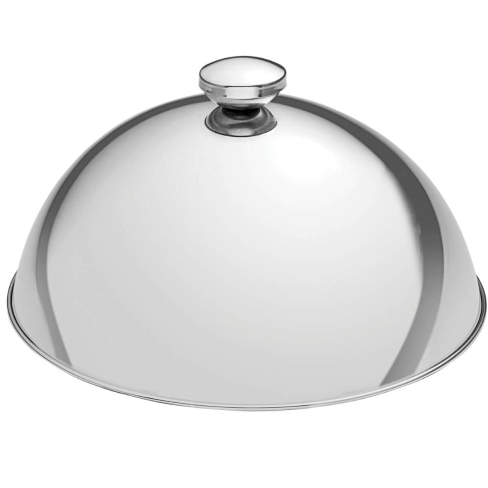 Kit 8 Cloches Aço Inox Service Tramontina 24,5cm Servir Restaurante Hotel Eventos