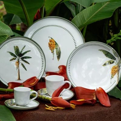 Xícara Café Bio Bananê Porto Brasil Cerâmica 120ml Cafezinho Cozinha Mesa Posta