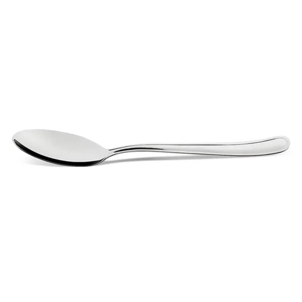 Jogo 12 peças Colher de Mesa Modena Brinox Aço Inox Polido Talheres Sopa Almoço Jantar Mesa Posta