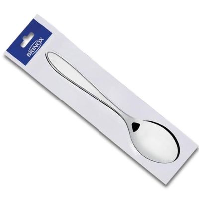Jogo 12 Peças Colher de Sopa Mesa Bellagio Inox Talheres Brinox 19cm Mesa Posta Inox