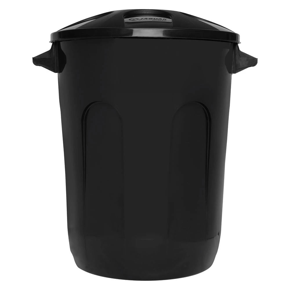 Lixeira com Tampa Jaguar Econature Preta 93L