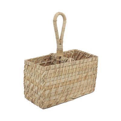 Porta Talher Le Retangular em Bambu 20x10cm UNICA