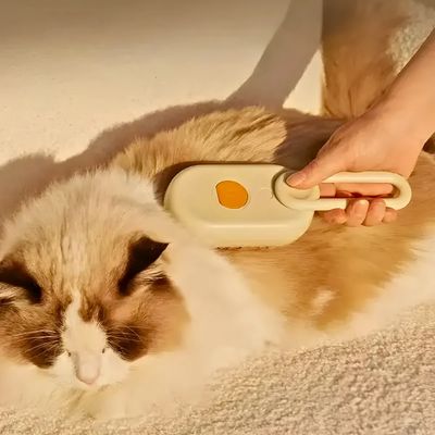 Escova A Vapor Para Pets 3 Em 1 Branca