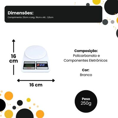 Balança Digital De Precisão Cozinha 10kg