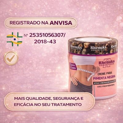 Creme para Massagem Pimenta Negra -  Redutor e Firmador