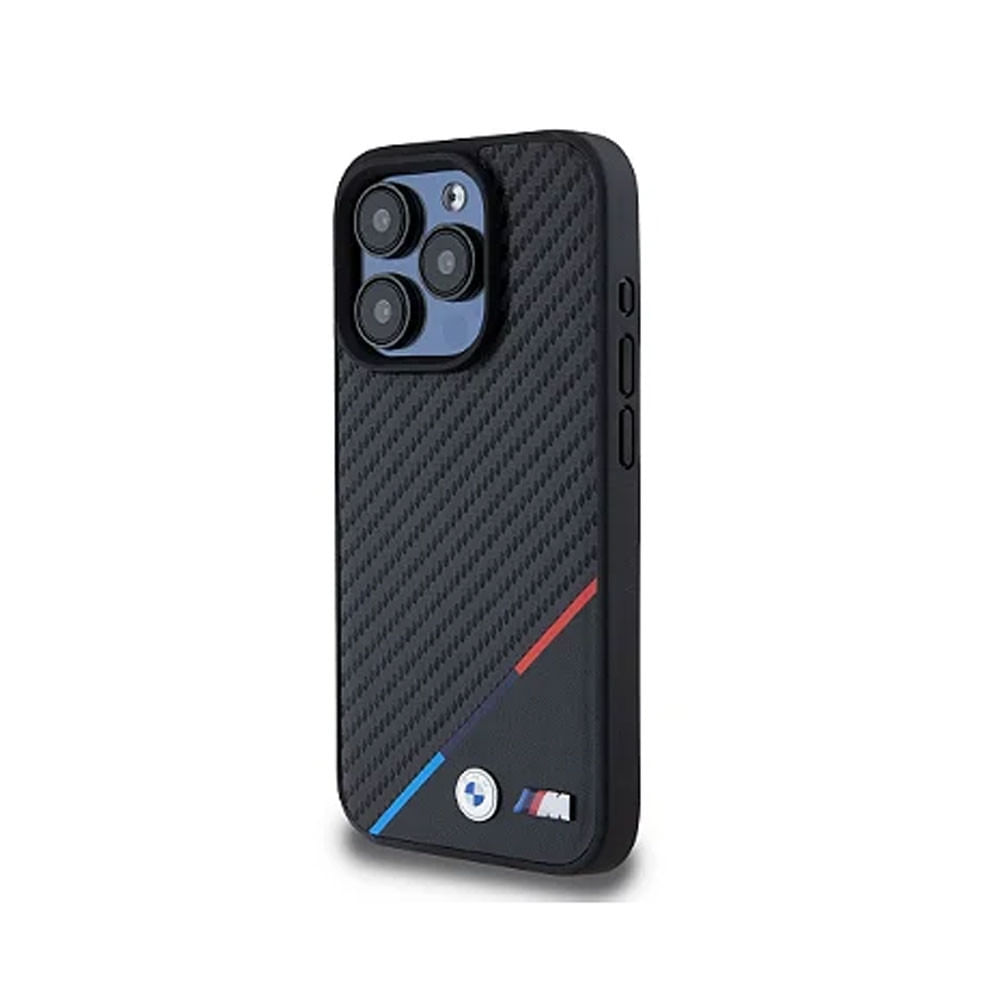 Case Guess  BMW Serie M  Carbon Tricolor Magsafe  Iphone 16 Pro