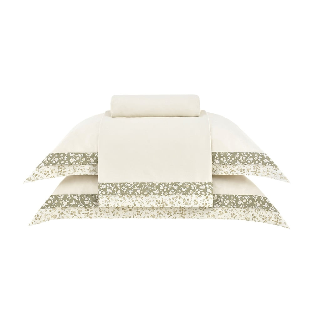 Jogo Cama King Buddemeyer 300 Fios Bud Vision Sage