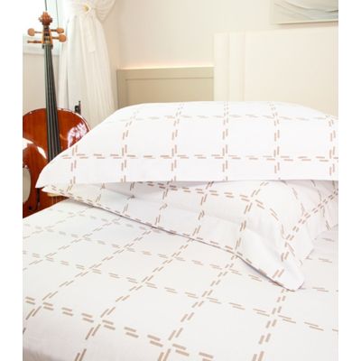 Jogo De Cama Queen 200 Fios Algodão Doce Vida Branco UN / Branco