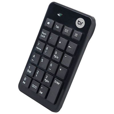 Teclado Numérico Retrátil Bright 0134 USB Preto UNICA