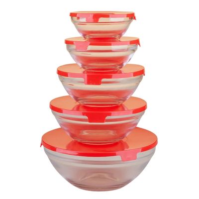Conjunto de Potes de Vidro Cazza Tampa Plástica UNICA