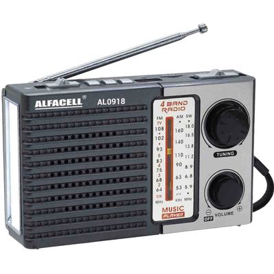 Rádio Portátil Alfacell AL0918 AM/FM UNICA