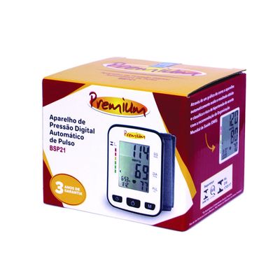 Aparelho de Pressão Automático de Pulso Premium BPSP21 UNICA