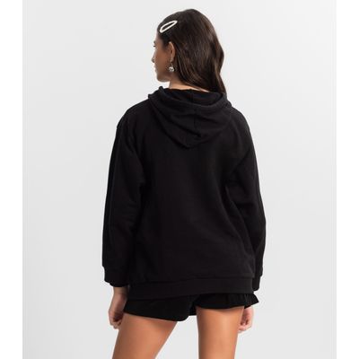 Moletom Juvenil Feminina  Minty Preto 14 / Preto