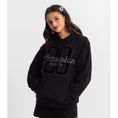 Moletom Juvenil Feminina  Minty Preto 18 / Preto