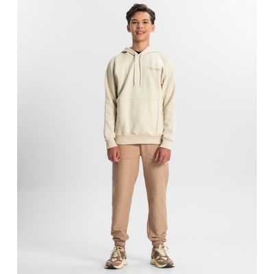 Moletom Juvenil Masculino Com Capuz Minty Bege 14 / Bege