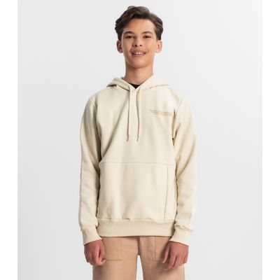 Moletom Juvenil Masculino Com Capuz Minty Bege 14 / Bege
