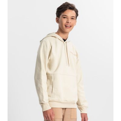 Moletom Juvenil Masculino Com Capuz Minty Bege 18 / Bege