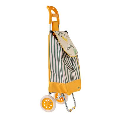 Carrinho de Feira Multiuso Fresh Market Cazza Amarelo