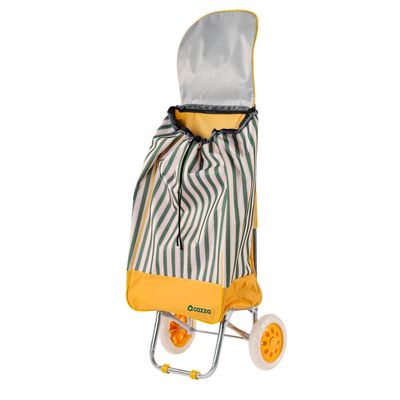 Carrinho de Feira Multiuso Fresh Market Cazza Amarelo