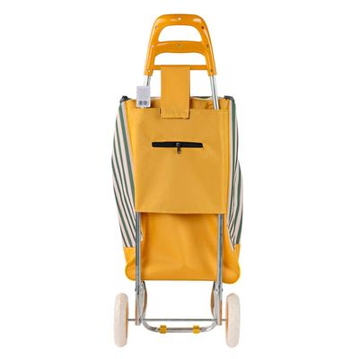 Carrinho de Feira Multiuso Fresh Market Cazza Amarelo
