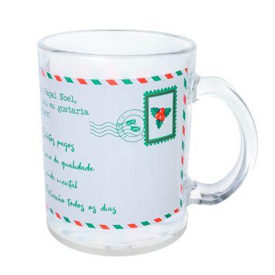 Caneca de Vidro Magia Natal Cazza