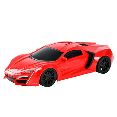 Carro Controle Remoto Volante e Pedal Play&Fun Vermelho