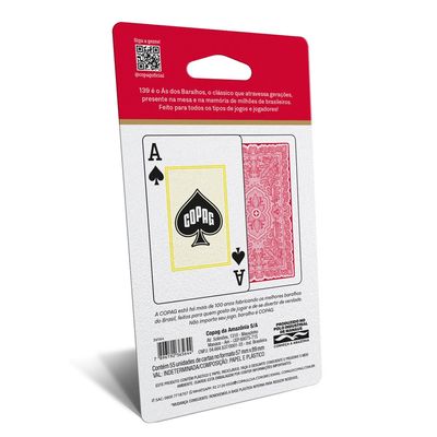 Jogo de Cartas Baralho 139 Copag UNICA