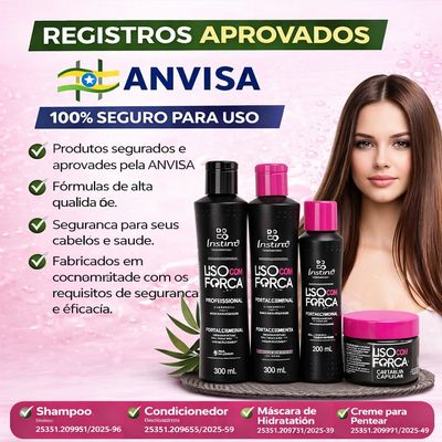 Kit Capilar Liso com Força Fortalecimento Capilar