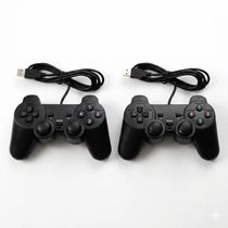 Kit 2 Controles Usb para PC Computador Notebook Joystick Dualshock Analógico